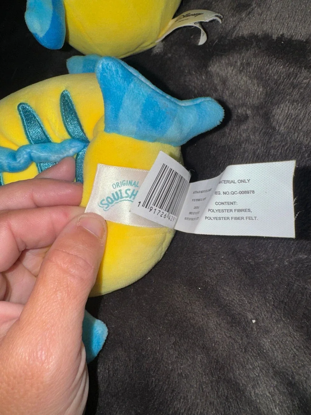 Disney Squishmallows Flounder Plush Toy Set of 2